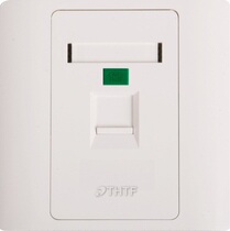 Tsinghua Tongfang ROTA wiring wall type single-hole panel (with spring door) (CF8601-H)