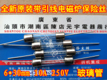 New original glass tube insurance tube 6*30mm 6x30MM 10A 250V (with pin)