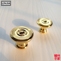Luxury European gold handle cabinet door drawer cabinet cabinet door handle simple furniture pastoral round handle
