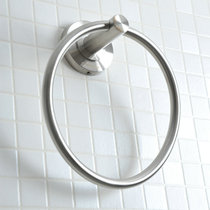 Germany Hongying 304 stainless steel towel ring towel hanging ring towel rack toilet towel rack toilet dry towel rack