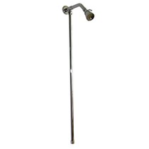 Min Fitting Shower Bar Stainless Steel Straight Pipe Bend Copper Zinc Alloy Fixed Seat Top Spray Bath Shower Head Combined Suit