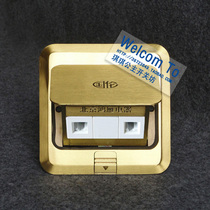 Special price copper ground plug Guolun plug double phone plug (with floor box)