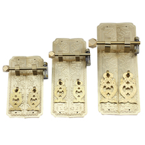 Chinese style pure copper antique carved dragon door bronze handle Ming and Qing copper accessories Chinese retro cabinet door bronze handle