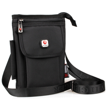 Mens single shoulder oblique cross-pack multifunction 7 inch 8 inch tablet PC mobile phone pocket canvas sport small satchel wave