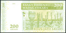 RMB200  1 new full article for the Madagascar banknotes