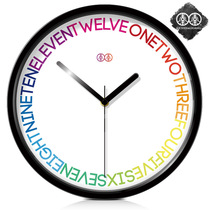 Li Li Art Hung Clock Living Room Mute Fashion Hung Table Creativity Modern Minimalist Personality Scale Quartz Clock Watch