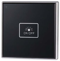 Wireless touch switch remote control switch type 86 single firewire 1-way learning smart home switch explosion