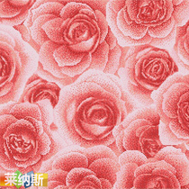 (Linus) Red rose ceramic mosaic puzzle background wall stickers building materials tile decoration materials