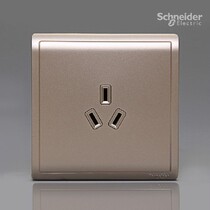 Schneider Champagne Golden Fengshang series indulge Golden 10A three-hole three-pole socket E82426_10S_WG