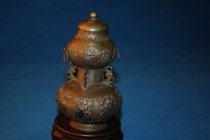 Old foreign trade 925 silver relief chisel flower eight immortal pot eight treasure pot Fu Shou silver pot boutique solitary products