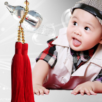 Crystal gourd baby fetal hair pendant Baby birth gift baby full moon fetal hair souvenir car hanging