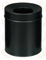 Hotel room trash can Guest room trash can oblique trash can direct throw trash can Black paint trash can