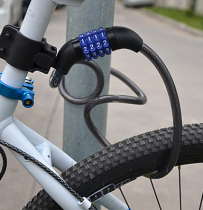 Bike Lock Electric Car Lock Mountain Bike Lock Bike Lock Coded Lock Belt lock with bracket Three lengths