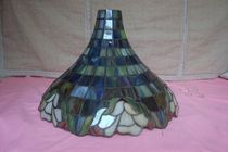 Antique Collection 40 cm diameter of old glazed lamp hanging lamp wall lamp nostalgia old object home decoration