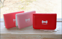 Japanese and Korean version of the cartoon cute creative bow 12-digit bank card bag womens ID business card bag card book womens bag