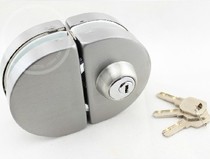 Special store facade glass large door lock shift door lock central lock round double door double side waist lock-no need to punch