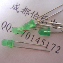 Green hair green 3MM LED green LED short feet 10