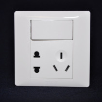 Sky-based switch socket Yue Ting series one-open five-hole socket Sky-based switch socket HB810UVS