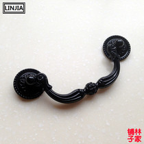 亮光黑色欧式仿古复古衣柜柜门抽屉拉手把手简约家具田园拉手8832