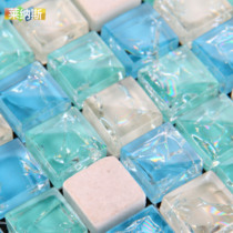 (Linus) Stone Crystal Mosaic Toilet Glass Mosaic Crystal Ice Cracking Mediterranean Mosaic