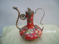 Inlaid porcelain pot ornamental pot handicraft folk custom classical crafts porcelain elegant fun Wen play home decoration ornaments