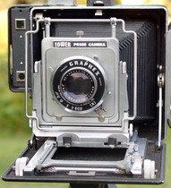 Busch Press 4X5 All-metal camera rotating back left and right up and down group