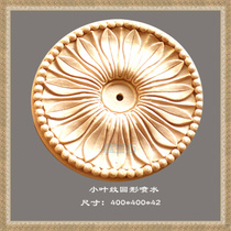 Sandstone sculpture water spray small leaf pattern circular spout flower plate water spray art fountain spout landscape water feature