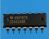 Direct plug-in CD4024 DIP-14 logic circuit one start shot