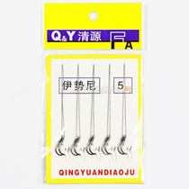 Imported Isney fish hook set Hercules line Group tied finished sub-line double hook with barbed hook hook hook