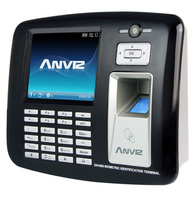 Anviz Anvez OA1000 video fingerprint attendance access control all-in-one machine installation access control Shanghai access control