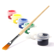 Environmental protection acrylic paint Childrens painting graffiti stationery Early education educational toys Coloring materials send brushes
