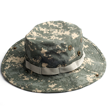 Outdoor camouflage hat Round edge hat Benny hat Jungle hat Fisherman hat Sunscreen hat Sun hat Breathable visor hat