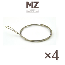 Inscription hanging painter hanging mirror line no trace hanging painting movable animation rail ring stainless steel cable (four sets)