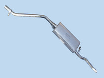 Double layer thickened Chery Fengyun Single point rear section Full stainless steel silencer silencer flag cloud exhaust pipe