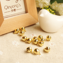 Copper bell clang Qianying wool felt poke poke music DIY material bag Handmade jewelry accessories Finished pendant accessories