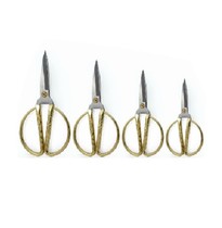 Wang Mazi zinc alloy civil scissors JG21-4 4 dragon and phoenix scissors wedding gift ribbon Scissors