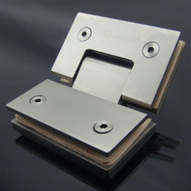 Germany Hongying stainless steel solid diamond bathroom clamp 135 degree shower hinge bathroom glass hinge