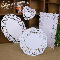12 pieces of lace paper shooting props background paper round heart-shaped oval long lace paper shooting background