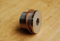 Front fork big screw steel fork U7 aluminum fork big screw big screw copper gasket