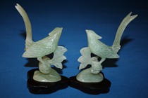 Old Foreign Trade hand-carved large natural river mill jade ribbon bird ornaments old natural jade to bird Price