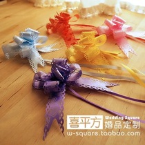 (Hi square) Hand-drawn flower wrapping gift with handlebar embellishment wedding car decoration 3 cm 5 cm wide