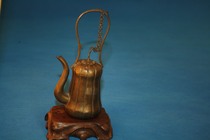 Old foreign trade pattern silver gilded gold melon pot old boutique silver gilt gold lifting beam old wine jug old wine jug