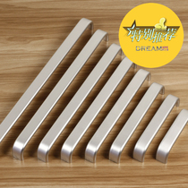 5018 Matte Space Aluminum Alumina Strip Handle Modern Simple Simple European Frosted Electrolytic Cabinet Closer Door Lever