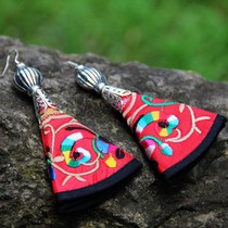 Ethnic Wind Ornaments Yunnan Ethnic Ornaments All Handmade Specialty Folk Earrings S009