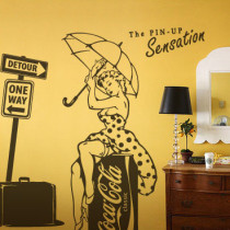 TV background Cabaret bar Clubhouse Living room Glass double-sided window wall sticker Bedroom sticker Marilyn Monroe