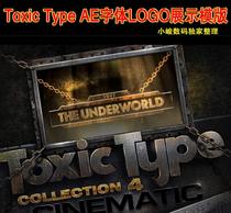 Digital Juice Toxic Type Collection 1-10 AE Font Logo Display Template