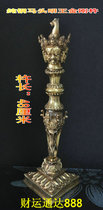 Buddhist supplies tantric instruments Vajra pestle demon horse head pestle pure copper demon pestle large 52cm high