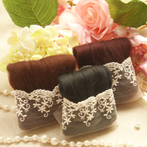 Dark black wool strips Qian Sakura wool felt Poke poke music handmade DIY imported high-quality raw material set