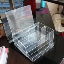 Acrylic 2-layer flip cabinet drawer desktop storage box cosmetic box cosmetic box jewelry storage box customization