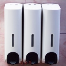 Hotel white three-head wordless soap dispenser Wall-mounted hand sanitizer soap dispenser Soap box Bath liquid box to soap box